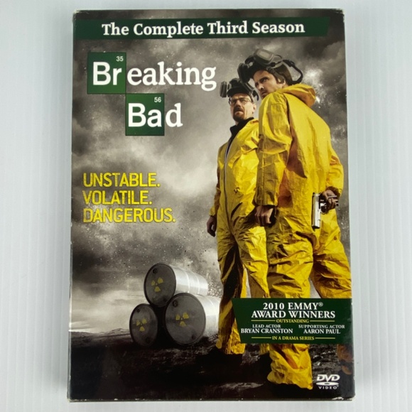 Breaking Bad Complete Third Season 3 DVD Set Crime Drama TV Series - Picture 1 of 9